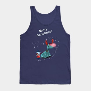 Merry Christmas - The Doctor and K-9 Tank Top